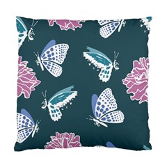 Butterfly Pattern Dead Death Rose Standard Cushion Case (one Side) by Ravend