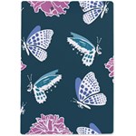 Butterfly Pattern Dead Death Rose A4 Acrylic Clipboard Back