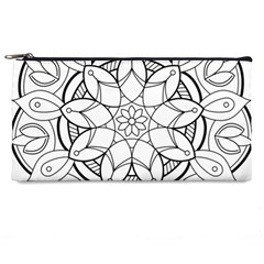 Mandala Drawing Dyes Page Pencil Case by Ravend