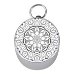 Mandala Drawing Dyes Page Mini Silver Compasses Front