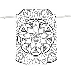 Mandala Drawing Dyes Page Lightweight Drawstring Pouch (xl) by Ravend