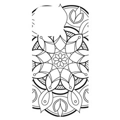 Mandala Drawing Dyes Page Iphone 14 Pro Max Black Uv Print Case