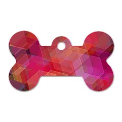 Abstract Background Texture Pattern Dog Tag Bone (two Sides) by Ravend