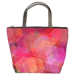 Abstract Background Texture Pattern Bucket Bag by Ravend