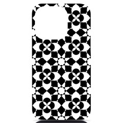 Mosaic Floral Repeat Pattern Iphone 14 Pro Black Uv Print Case by Ravend