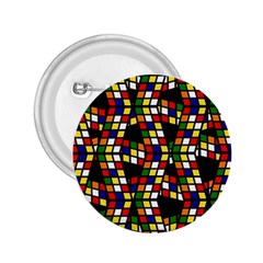 Graphic Pattern Rubiks Cube Cubes 2 25  Buttons by Ravend