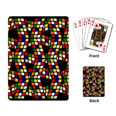 Graphic Pattern Rubiks Cube Cubes Playing Cards Single Design (rectangle) by Ravend