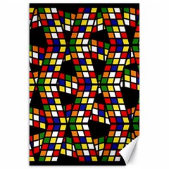 Graphic Pattern Rubiks Cube Cubes Canvas 20  X 30  by Ravend