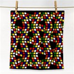 Graphic Pattern Rubiks Cube Cubes Face Towel Front