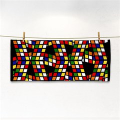 Graphic Pattern Rubiks Cube Cubes Hand Towel by Ravend