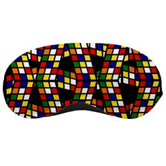 Graphic Pattern Rubiks Cube Cubes Sleep Mask by Ravend