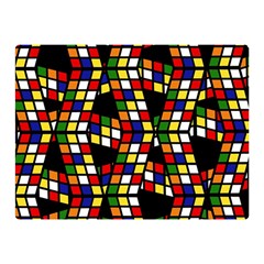 Graphic Pattern Rubiks Cube Cubes Two Sides Premium Plush Fleece Blanket (mini) by Ravend