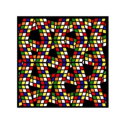 Graphic Pattern Rubiks Cube Cubes Square Satin Scarf (30  X 30 ) by Ravend