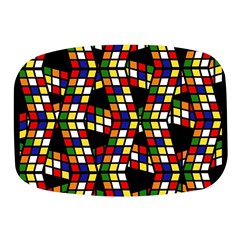 Graphic Pattern Rubiks Cube Cubes Mini Square Pill Box by Ravend