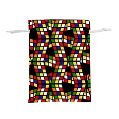 Graphic Pattern Rubiks Cube Cubes Lightweight Drawstring Pouch (s) by Ravend