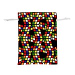 Graphic Pattern Rubiks Cube Cubes Lightweight Drawstring Pouch (S) Front