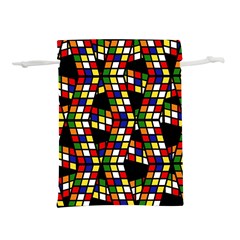 Graphic Pattern Rubiks Cube Cubes Lightweight Drawstring Pouch (l) by Ravend