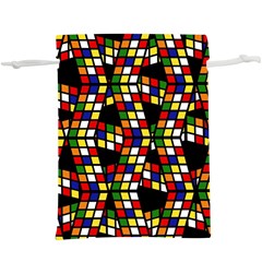 Graphic Pattern Rubiks Cube Cubes Lightweight Drawstring Pouch (xl) by Ravend