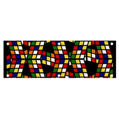 Graphic Pattern Rubiks Cube Cubes Banner And Sign 6  X 2  by Ravend