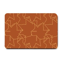 Autumn Leaves Repeat Pattern Small Doormat by Ravend