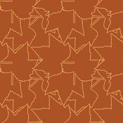 Autumn Leaves Repeat Pattern Play Mat (square) by Ravend