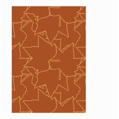 Autumn Leaves Repeat Pattern Small Garden Flag (two Sides) by Ravend