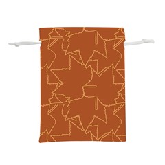 Autumn Leaves Repeat Pattern Lightweight Drawstring Pouch (s) by Ravend