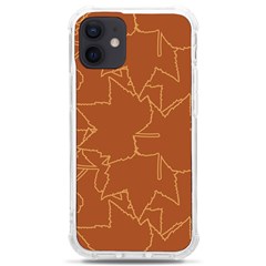 Autumn Leaves Repeat Pattern Iphone 12 Mini Tpu Uv Print Case	 by Ravend