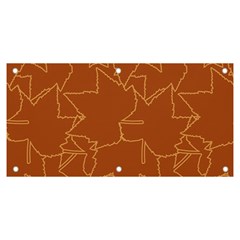 Autumn Leaves Repeat Pattern Banner And Sign 6  X 3  by Ravend