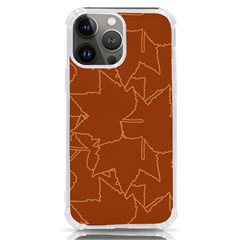 Autumn Leaves Repeat Pattern Iphone 13 Pro Max Tpu Uv Print Case by Ravend