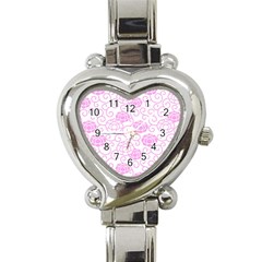 Peony Asia Spring Flowers Natural Heart Italian Charm Watch by Ravend