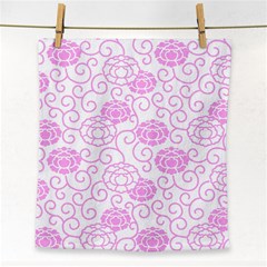 Peony Asia Spring Flowers Natural Face Towel by Ravend