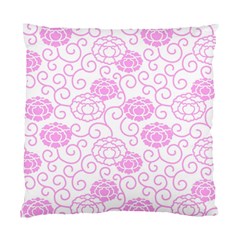 Peony Asia Spring Flowers Natural Standard Cushion Case (two Sides) by Ravend