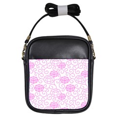 Peony Asia Spring Flowers Natural Girls Sling Bag by Ravend