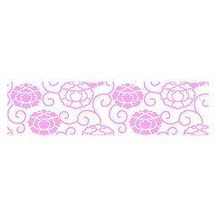 Peony Asia Spring Flowers Natural Oblong Satin Scarf (16  X 60 ) by Ravend