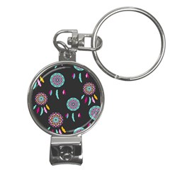 Dreamcatcher Seamless American Nail Clippers Key Chain by Ravend