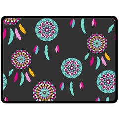 Dreamcatcher Seamless American Two Sides Fleece Blanket (large) by Ravend