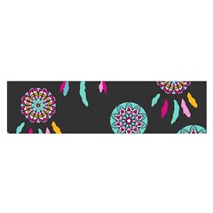 Dreamcatcher Seamless American Oblong Satin Scarf (16  X 60 ) by Ravend