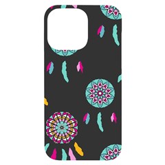 Dreamcatcher Seamless American Iphone 14 Pro Max Black Uv Print Case by Ravend