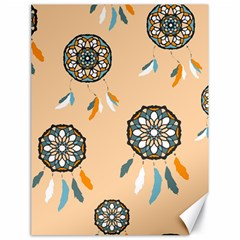 Dreamcatcher Pattern Pen Background Canvas 18  X 24  by Ravend