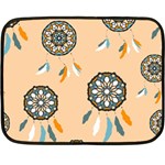 Dreamcatcher Pattern Pen Background Fleece Blanket (Mini) 35 x27  Blanket