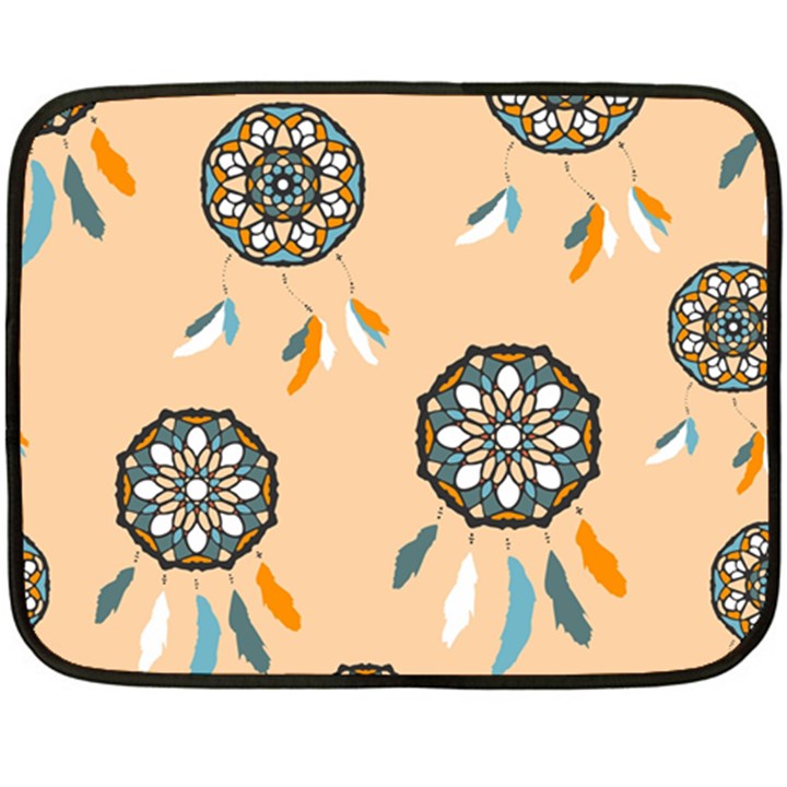 Dreamcatcher Pattern Pen Background Fleece Blanket (Mini)