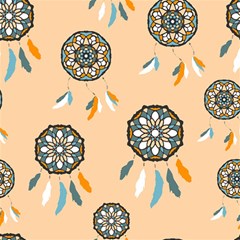 Dreamcatcher Pattern Pen Background Play Mat (rectangle) by Ravend