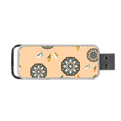 Dreamcatcher Pattern Pen Background Portable Usb Flash (two Sides) by Ravend