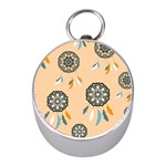 Dreamcatcher Pattern Pen Background Mini Silver Compasses Front