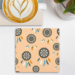 Dreamcatcher Pattern Pen Background Uv Print Square Tile Coaster  by Ravend