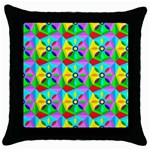 Star Texture Template Design Throw Pillow Case (Black) Front