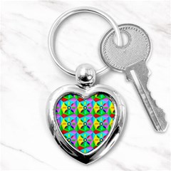 Star Texture Template Design Key Chain (heart) by Ravend