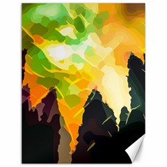 Forest Trees Nature Wood Green Canvas 12  X 16  by Ravend