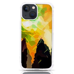 Forest Trees Nature Wood Green Iphone 13 Mini Tpu Uv Print Case by Ravend